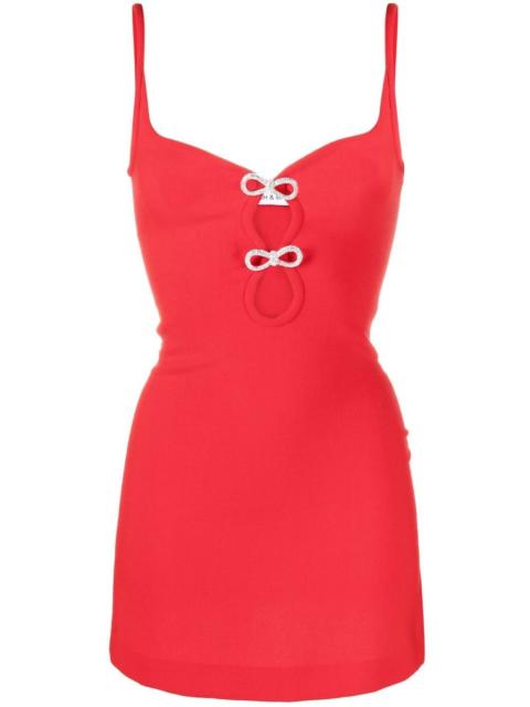 MACH & MACH bow-embellished mini dress