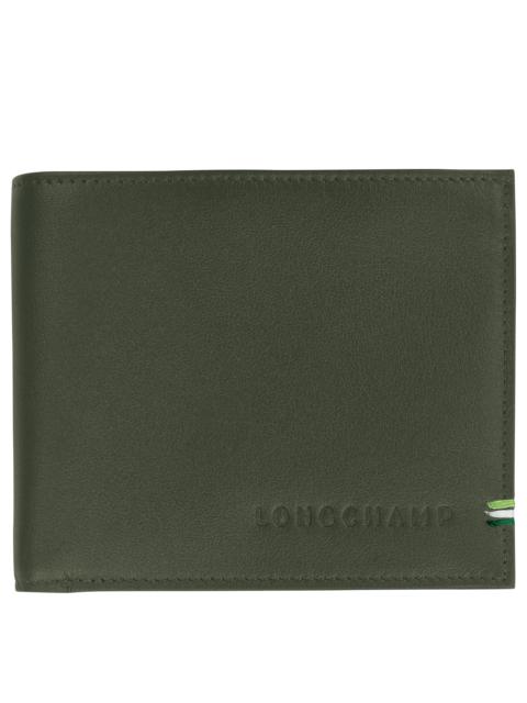 Longchamp sur Seine Wallet Khaki - Leather