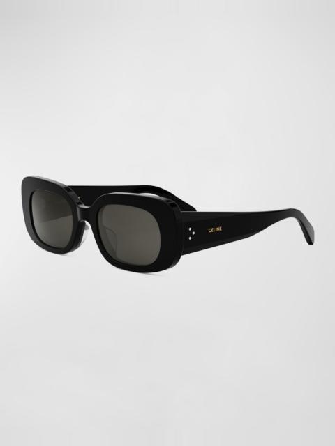 CELINE Bold 3 Dots Acetate Rectangle Sunglasses