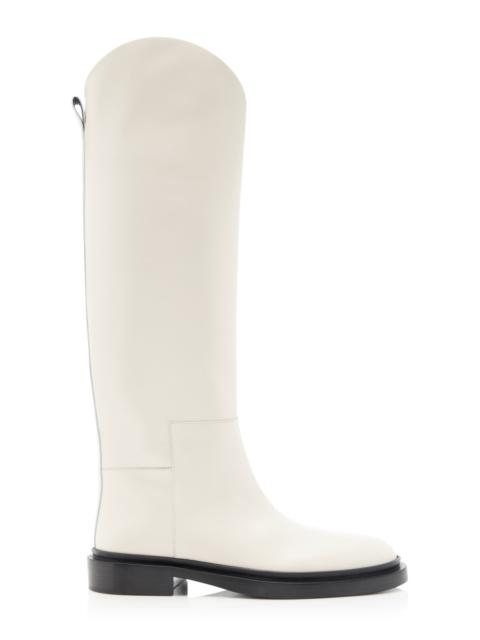 Jil Sander Leather Knee-High Boots neutral