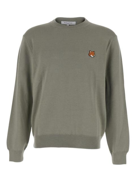 Maison Kitsuné Fox-Head merino-wool sweater