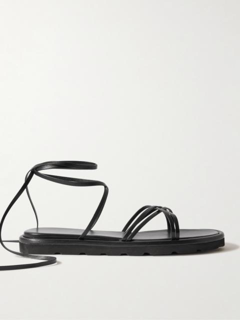 Gianvito Rossi Jane Knotted Leather Sandals