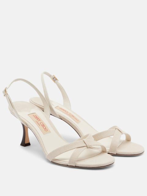 JIMMY CHOO Bay canvas sandals