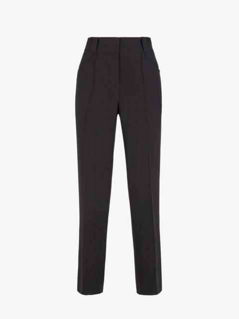 FENDI Black viscose pants