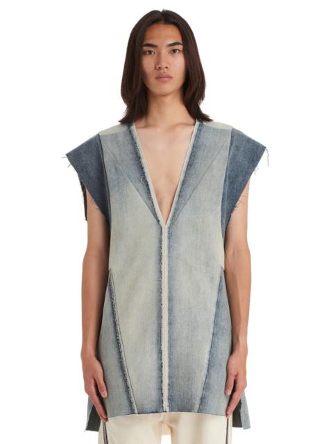 Rick Owens V-neck patchwork vest