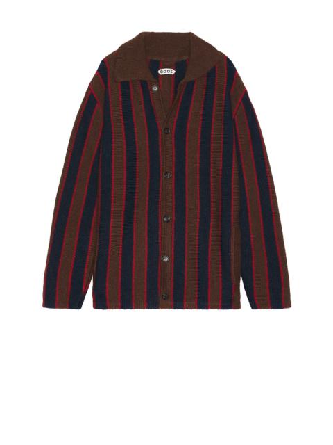 Mohair Stripe Cardigan