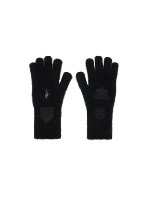 sacai Black Gonz Edition Multi Patch Gloves