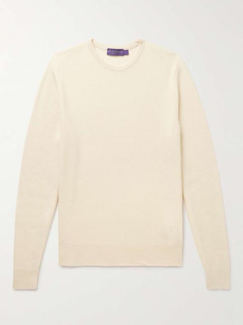 Ralph Lauren Slim-Fit Silk and Cashmere-Blend Sweater