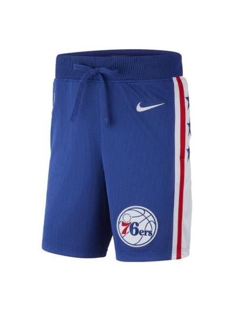 Nike Nike NBA Philadelphia 76ers Colorblock Sports Breathable Quick Dry Basketball Shorts Blue AR8785-495