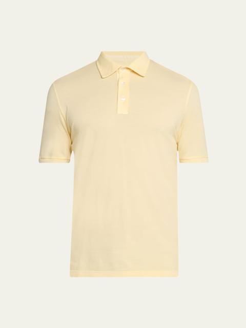 FEDELI Men's Pique Polo Shirt
