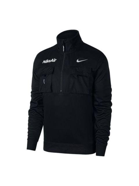 Nike 남자 나이키 공기 지퍼 재킷 검정 CU4169-010