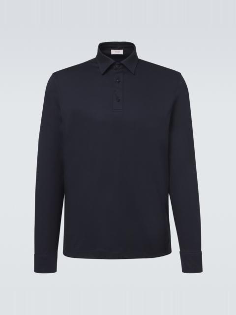 AGNONA Cotton and silk polo shirt