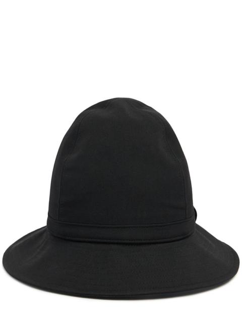 Fedora wrinkled wool gabardine hat