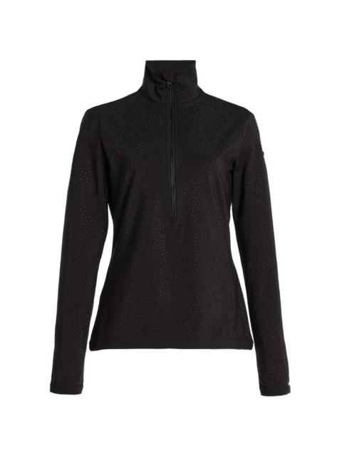 GOLDBERGH Giana Stretch-Nylon Quarter-Zip Ski Top black
