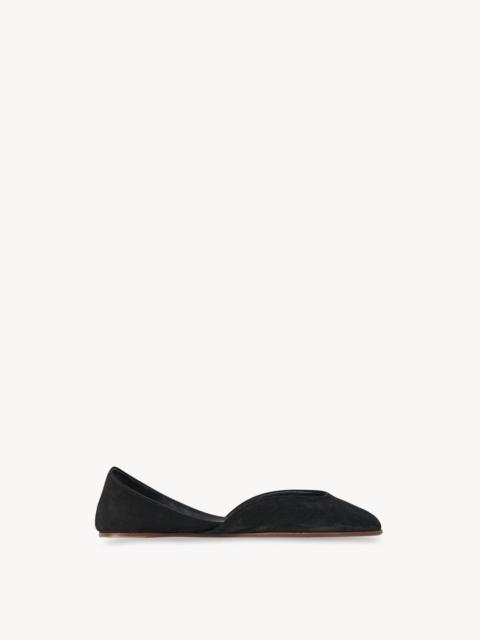 The Row Gemma Ballet Slipper in Suede