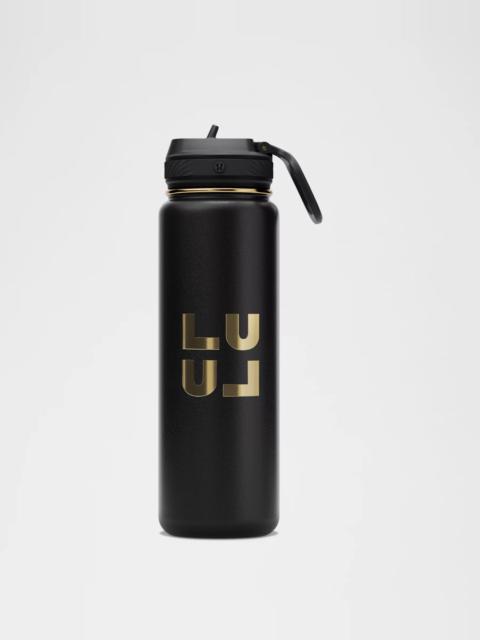lululemon Back to Life Sport Bottle 24oz Straw Lid *Stack