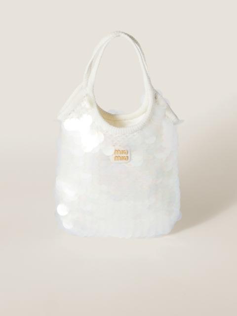 Miu Miu IVY sequin mesh bag
