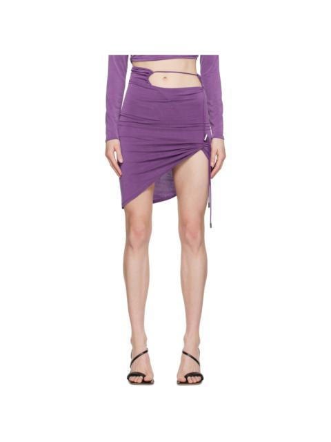JACQUEMUS Purple 'La Jupe Espelho Court' Miniskirt