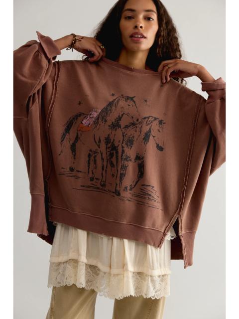 FREE PEOPLE We The Free Graphic Camden Pullover