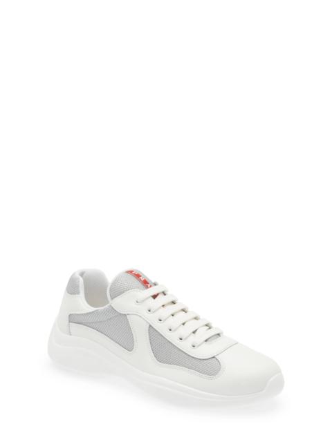 America's Cup Sneaker in White/Silver