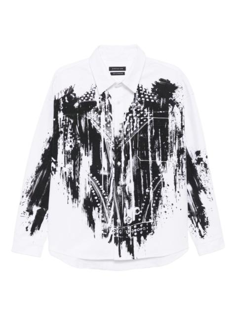 JUNTAE KIM printed trompe l'oeil shirt