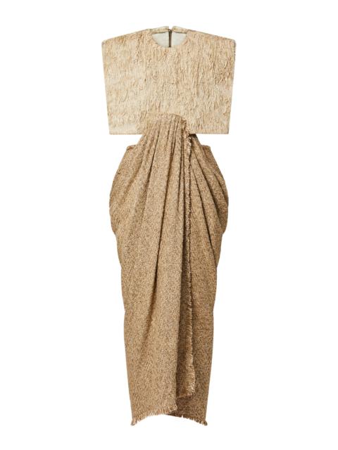 Louis Vuitton Draped Skirt Paper Dress