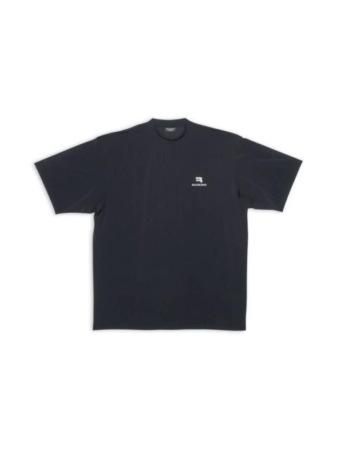 BALENCIAGA Men's Sporty B Swim T-shirt in Black