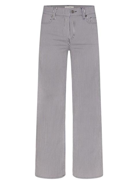 FRAME Women's Le Slim Palazzo Striped Jeans - Navy Stripe