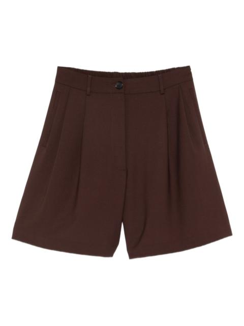CORDERA button pleated shorts