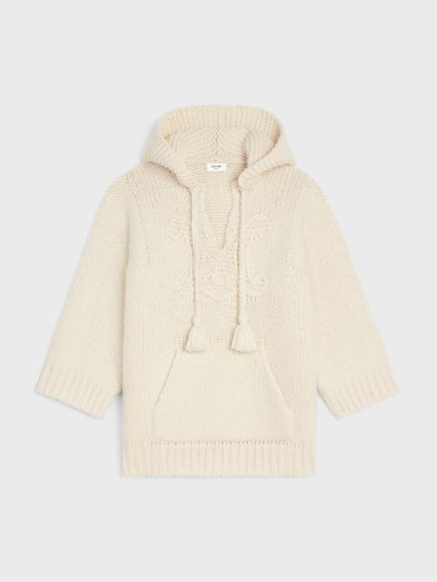 CELINE TRIOMPHE SHORT-SLEEVED BAJA PULLOVER  IN WOOL