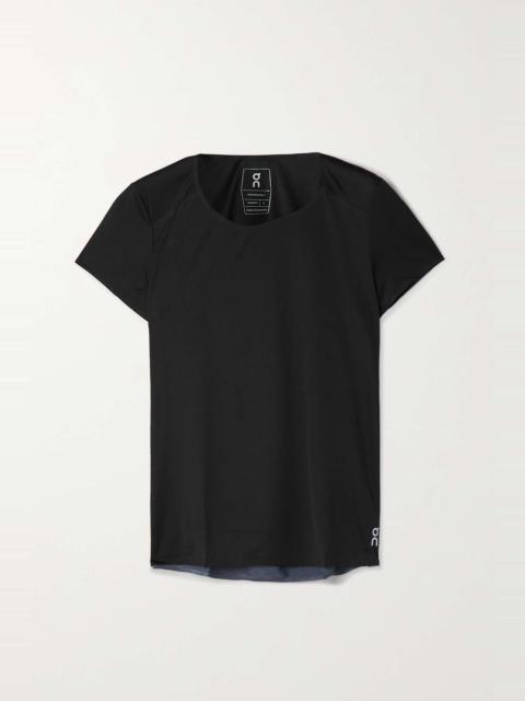 On Performance-T mesh and jersey T-shirt