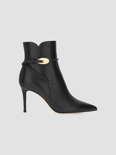 Gianvito Rossi Women's 85MM Nappa Leather Booties - Nero Black