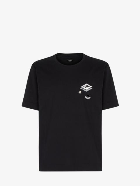 FENDI Black jersey T-shirt