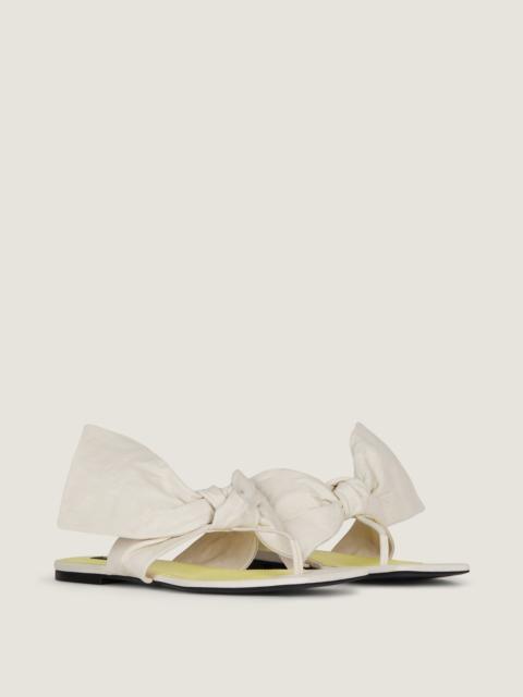 Givenchy BOUDOIR THONGS IN NAPPA LEATHER WITH BOW
