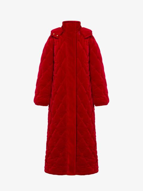Moschino QUILTED VELVET COAT