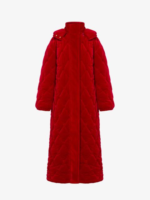 Moschino QUILTED VELVET COAT