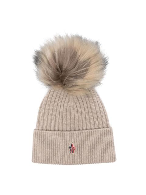 Moncler Grenoble pompom cashmere beanie hat