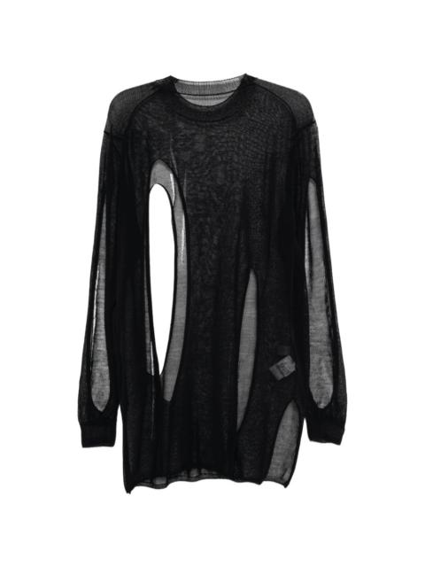 Yohji Yamamoto semi-sheer T-shirt