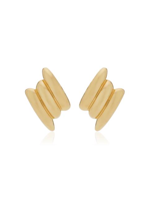 ANITA KO Large Claire 18K Yellow Gold Earrings