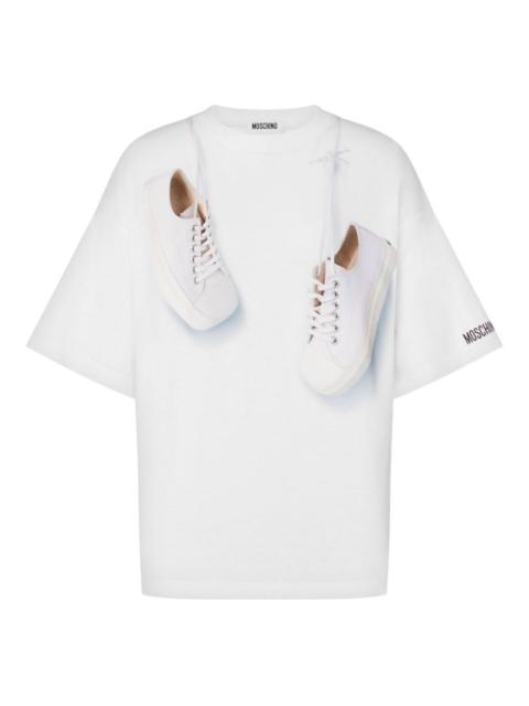 shoe-print T-shirt