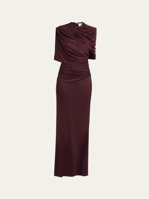 Stella McCartney Long Draped Cape Cutout Gown