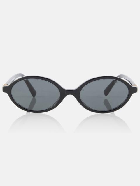 Logo round sunglasses