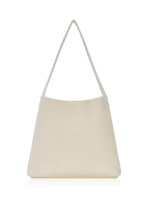 AYA MUSE Echo Wool Shoulder Bag white