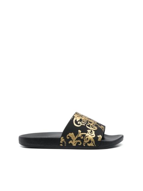 VERSACE JEANS COUTURE 'Barocco' print slides
