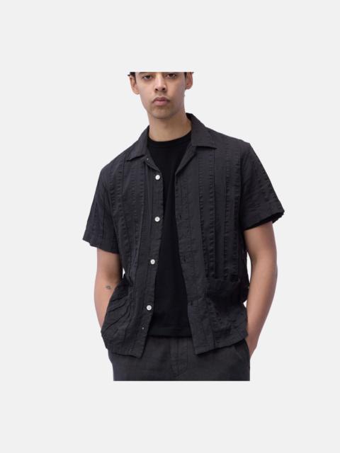 3sixteen Cabana Shirt - Charcoal Rope Stripe