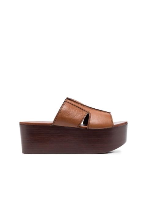 See by Chloé leather 60mm platform sandals