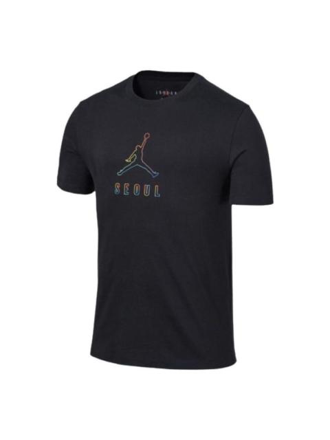 Jordan 에어 요르단 서울 지도 T-Shirt 'Black' DX5964-010