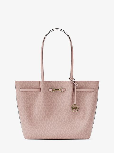 MICHAEL KORS Carson Large Signature Logo Tote Bag