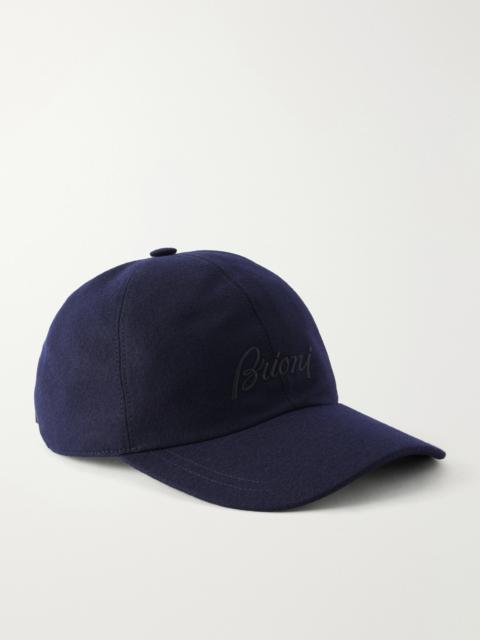 Brioni Logo-Embroidered Cashmere-Blend Baseball Cap