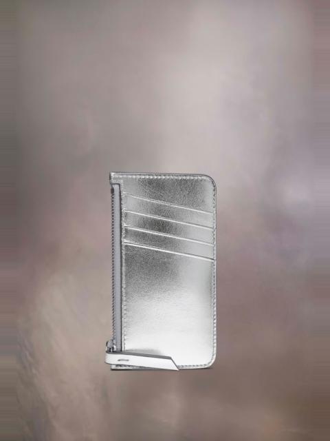 Maison Margiela Metallized leather four stitches cardholder